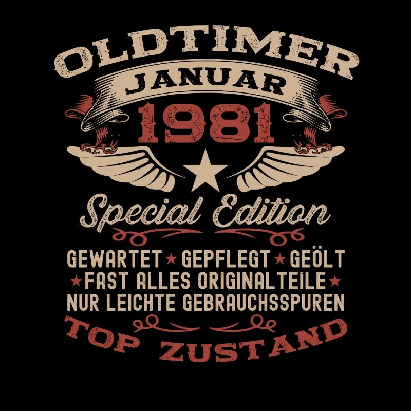 45. Geburtstag Geschenk Oldtimer Januar 1981
