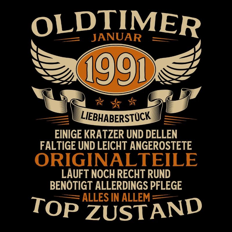 35. Geburtstag Geschenk Oldtimer Januar 1991