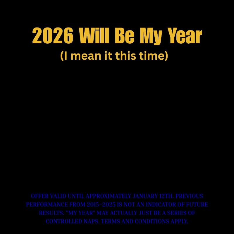 2026 sera mon année : Typographie audacieuse