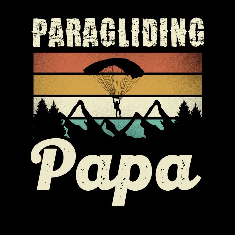 Paragliding Dad Motif
