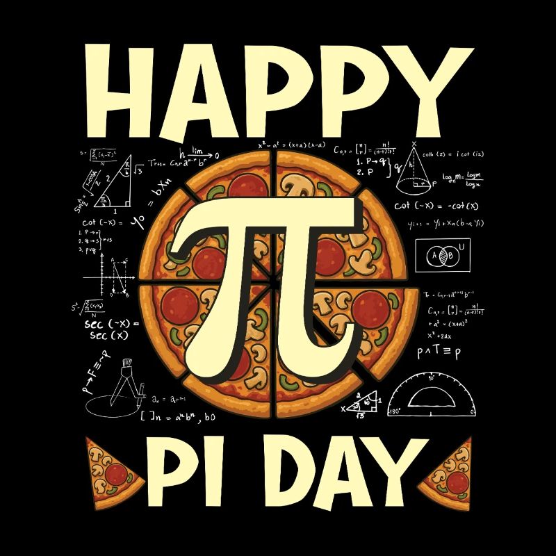 Bonne journée Pi, Drôle de Pizza Math Nerd