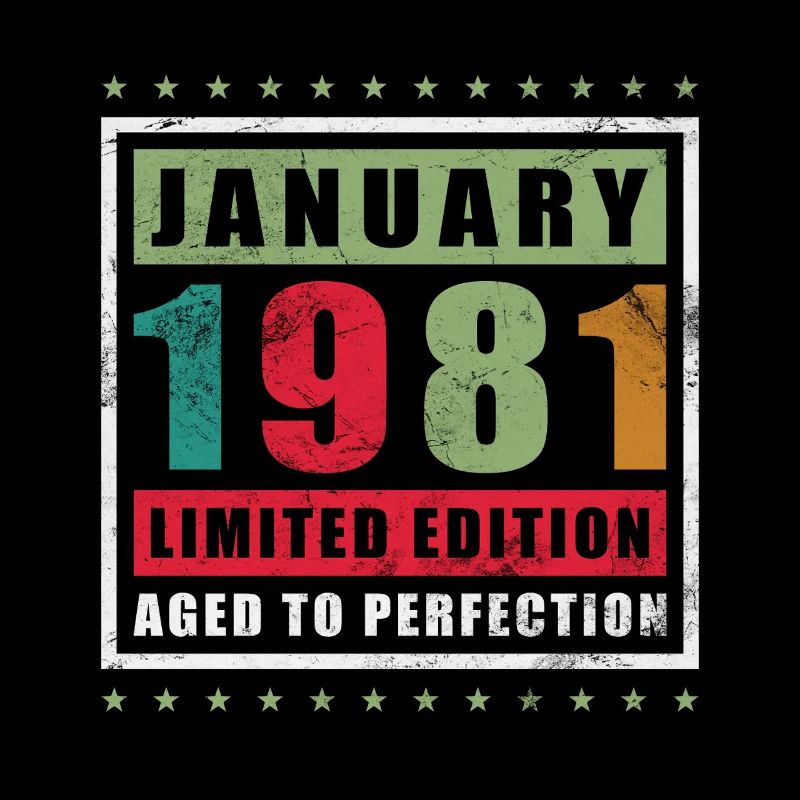 Januar 1981 Limitierte Edition Gealtert Perfektion