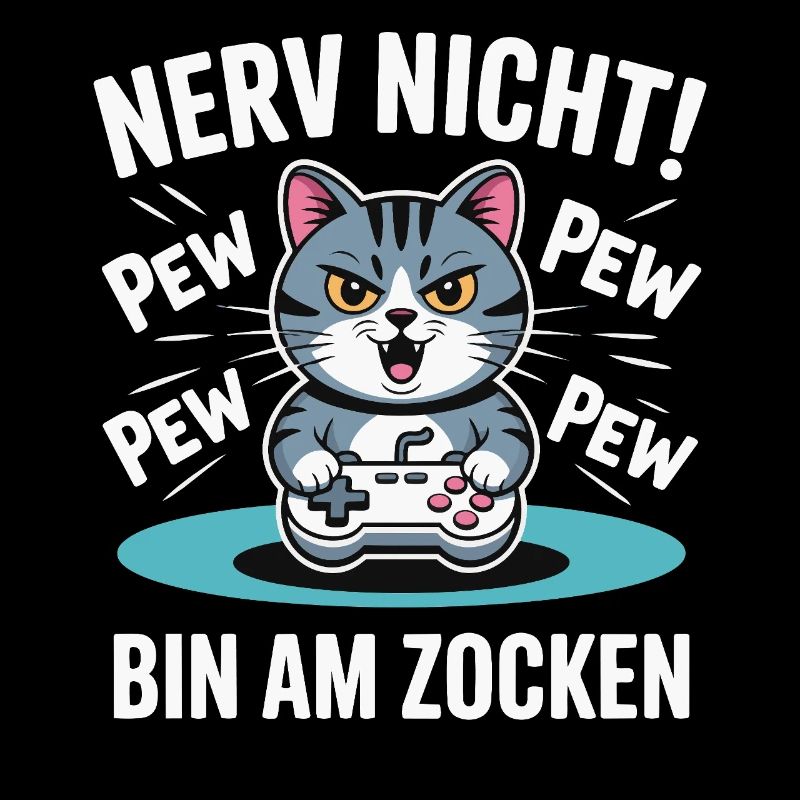 Courage Not I Gaming Cat Design