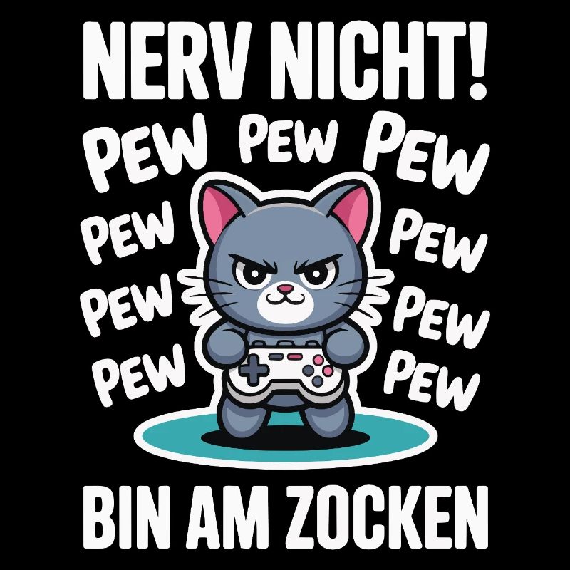 Courage Not I Gaming Cat Design