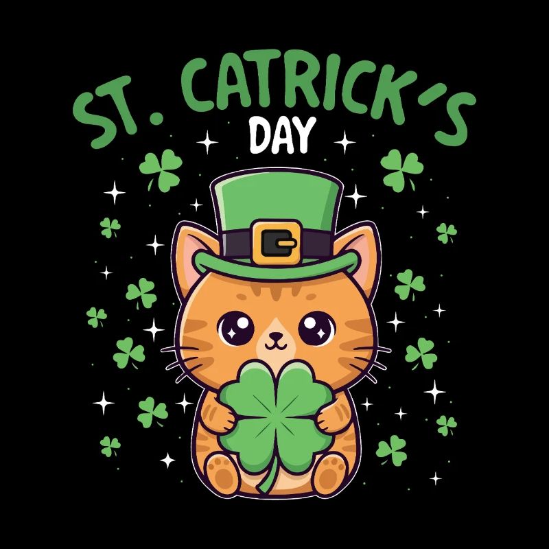 St Catrick’s Day Irish Cat Lover