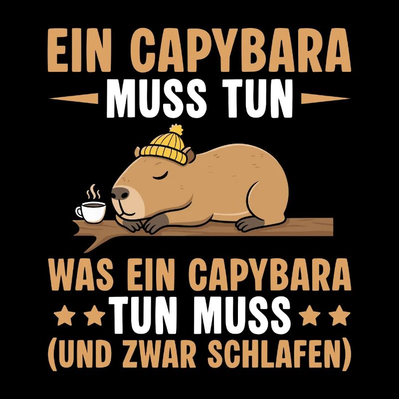 Capybara Must Sleep - Funny Office Saying
