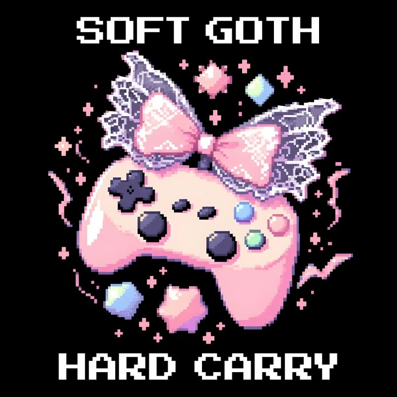 Soft Goth Hard Carry | Dark Cute