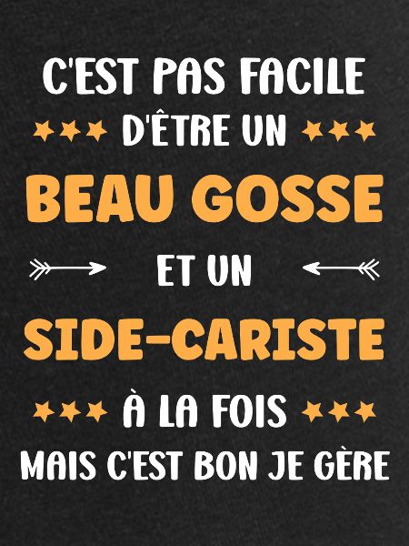 Beau gosse et side-cariste
