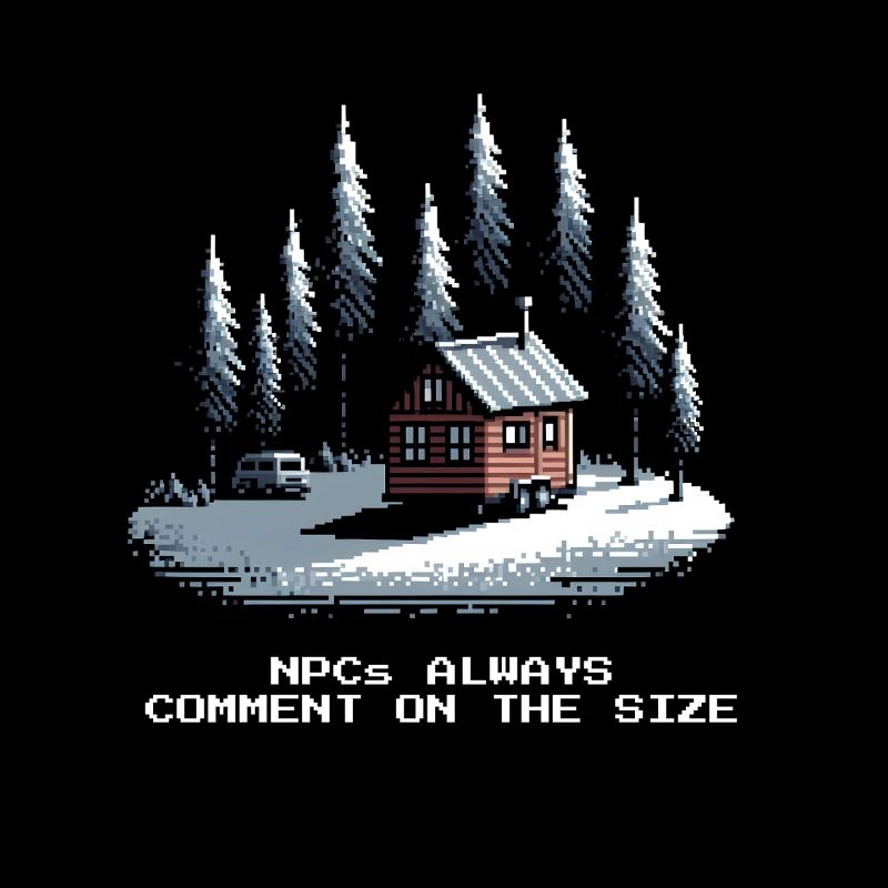 Tous commentent la taille | Humour de Tiny House