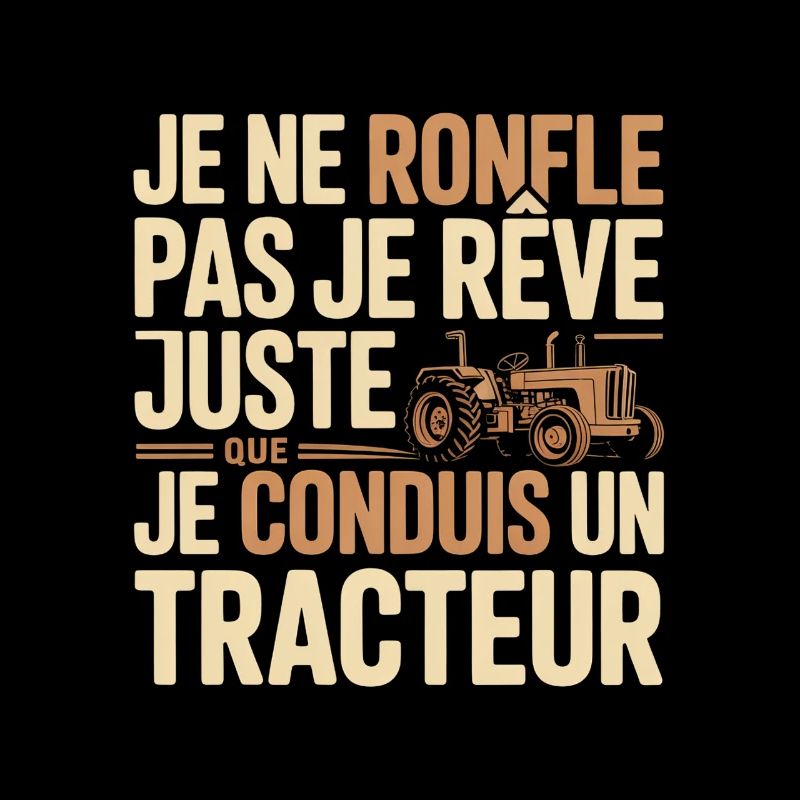 Tractor dream, proud driving