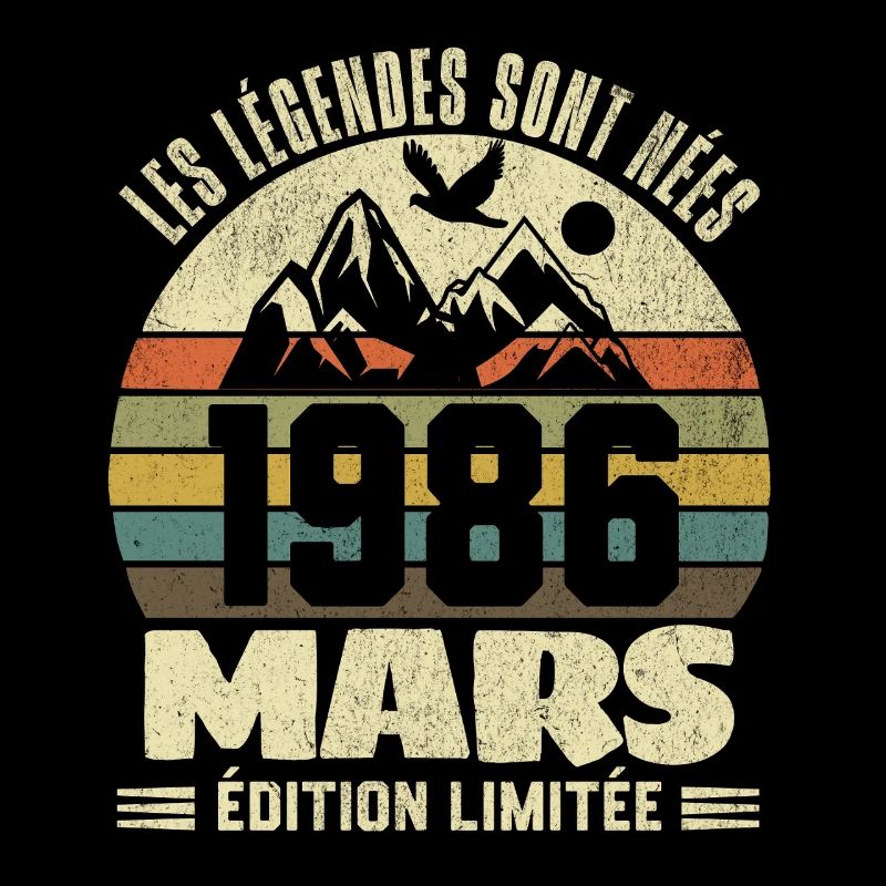 Les Légendes sont Nées en Mars 1986  40 ans