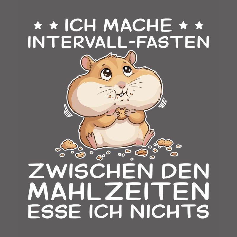 Funny hamster: intermittent fasting between snacks