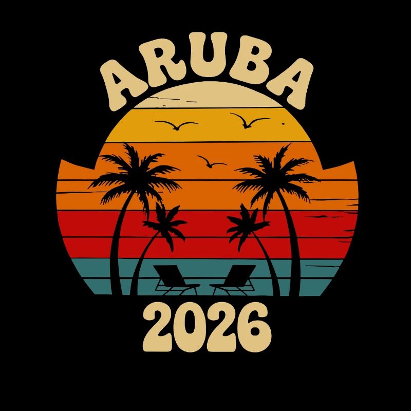 Aruba 2026 Sunset Palm Trees