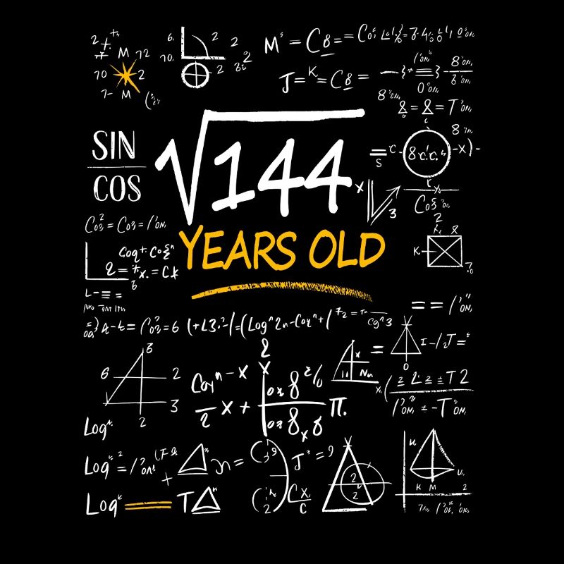 12 Years Birthday Math Formulas Funny