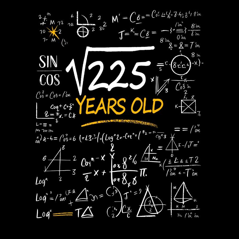 15 Years Birthday Math Formulas Funny