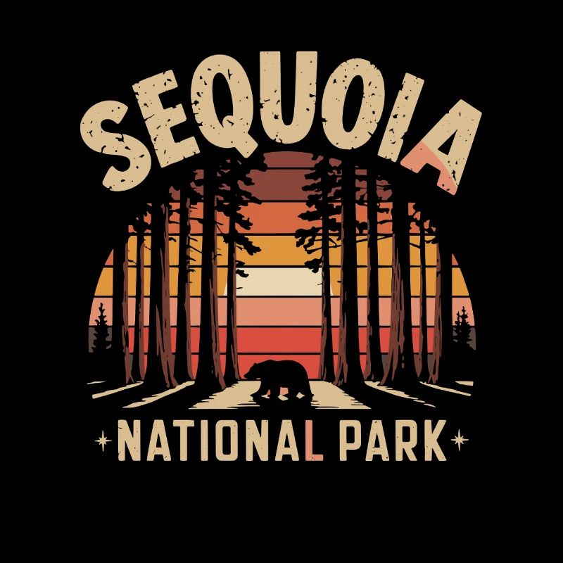 Sequoia National Park Sunset Bear Forest