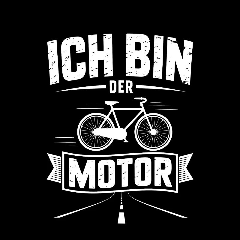Ich bin der Motor Bicycle Emblem