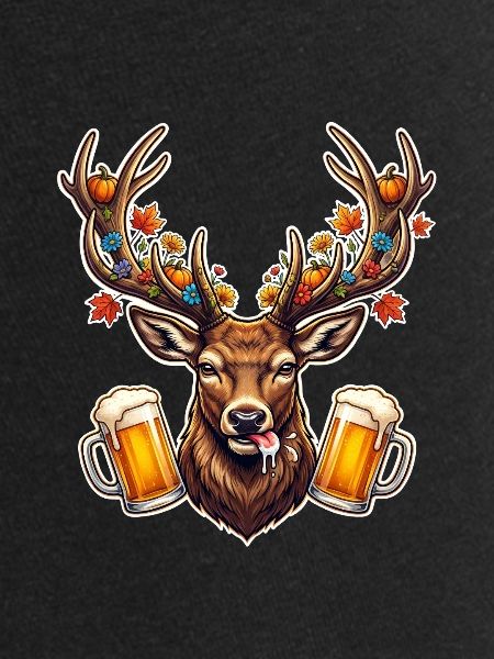 Geweih Bier Motiv
