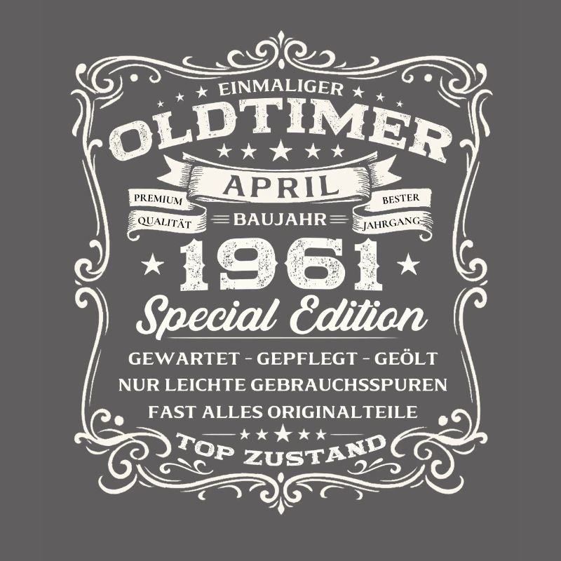 65. Geburtstag Geschenk Mann Oldtimer April 1961