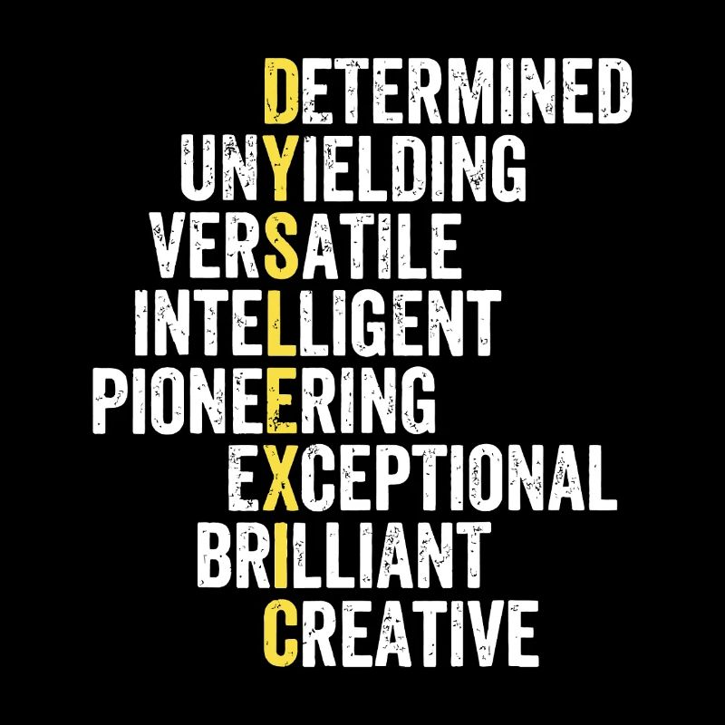 Yellow Accent Adjective Stack