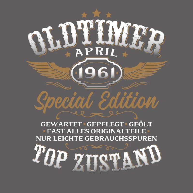 65. Geburtstag Geschenk Mann Oldtimer April 1961