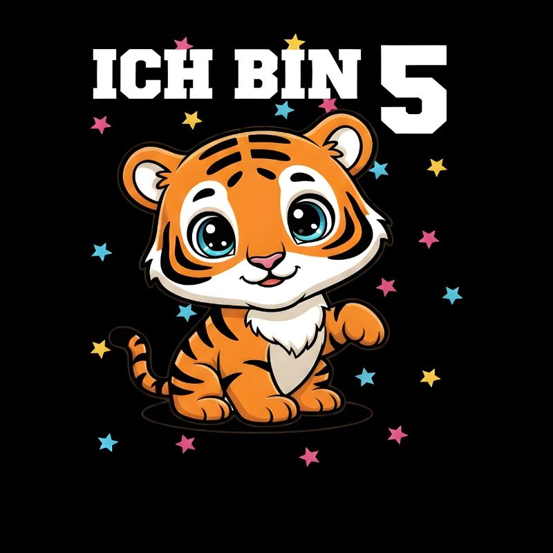 Ich bin 5 - Süßes Tiger zum 5. Geburtstag