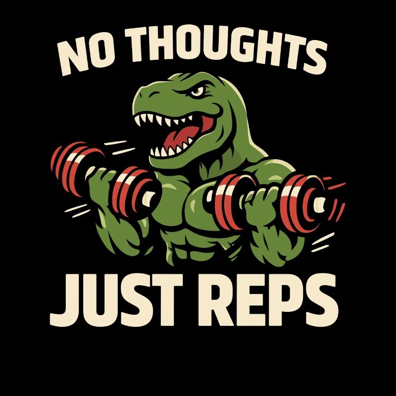 Emo Dinosaur Funny Gym Sad Workout Lifting