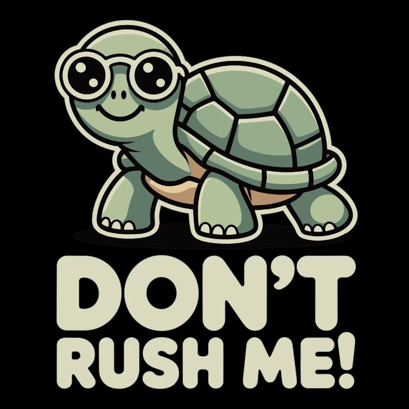 Don't Rush Me Turtle Funny Saying Shirt