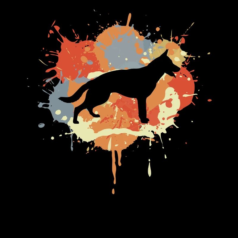 Deutscher Schäferhund Graffiti