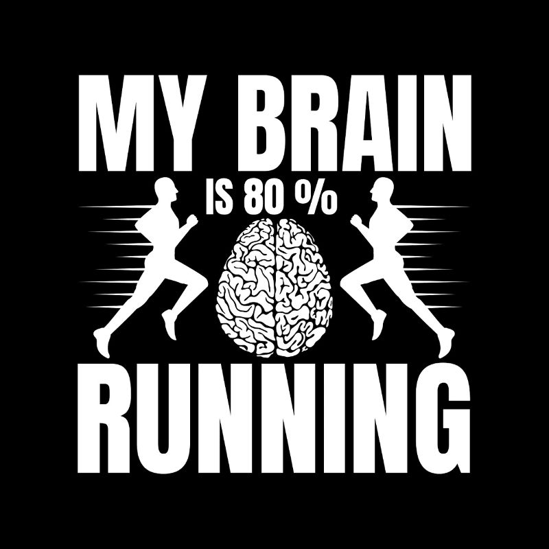 Marathon Runner My Brain Is 80 % Running Gift