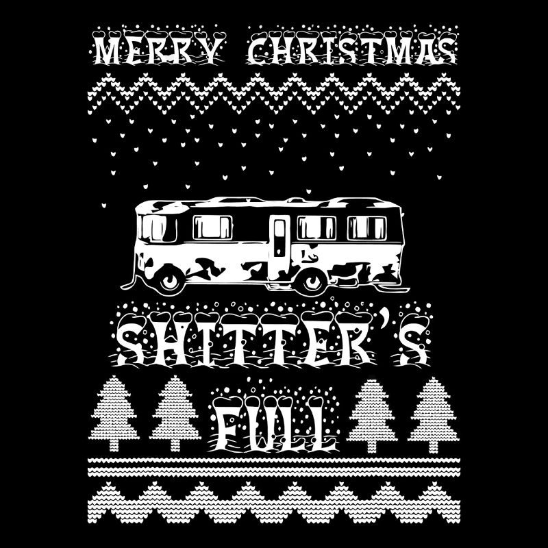 Retro Camper Winter-Strickszene
