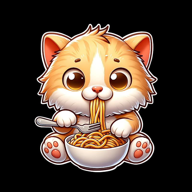Kitten Spaghetti Pasta