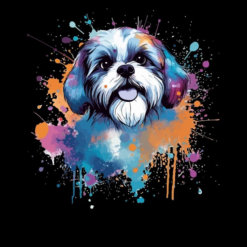 Éclaboussure de chiot Shih Tzu