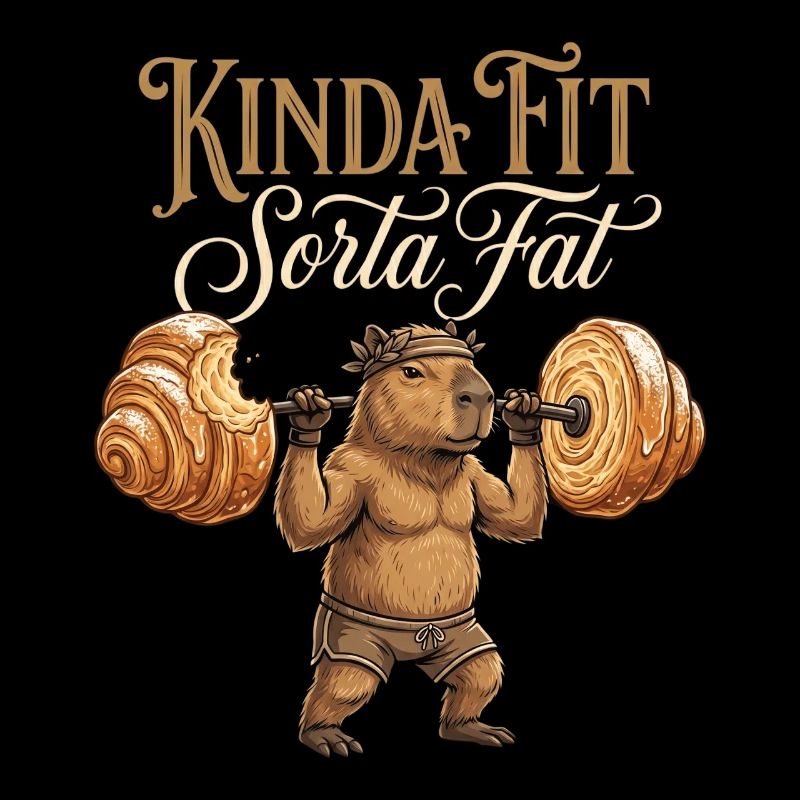 Kinda Fit Sorta Fat Capybara Gewichtheben