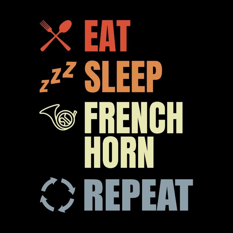 Mange Dorme, cor français, répéter