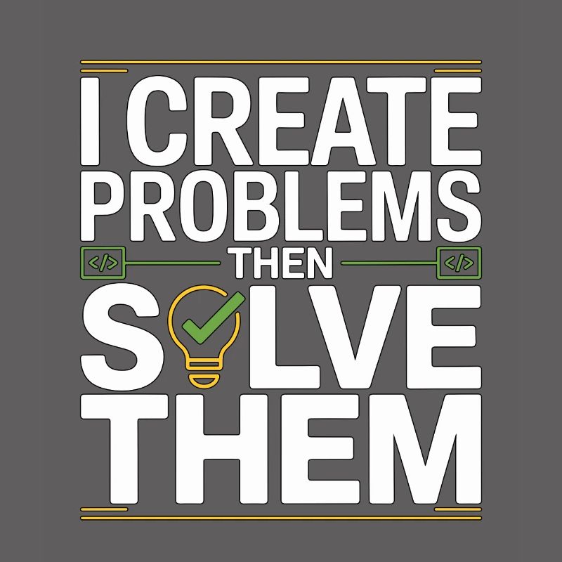 Game Developer I Create Problems Then Game Coder