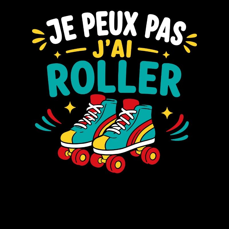 Roller coloré et énergie joyeuse