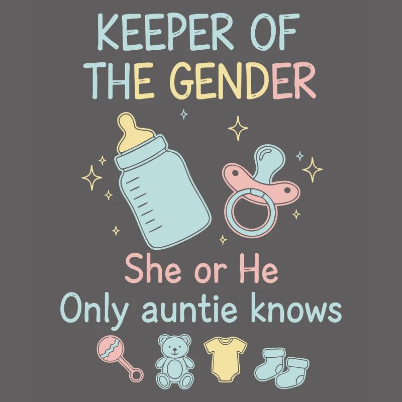 Gender Reveal Hüter des Geschlechts, das sie oder er