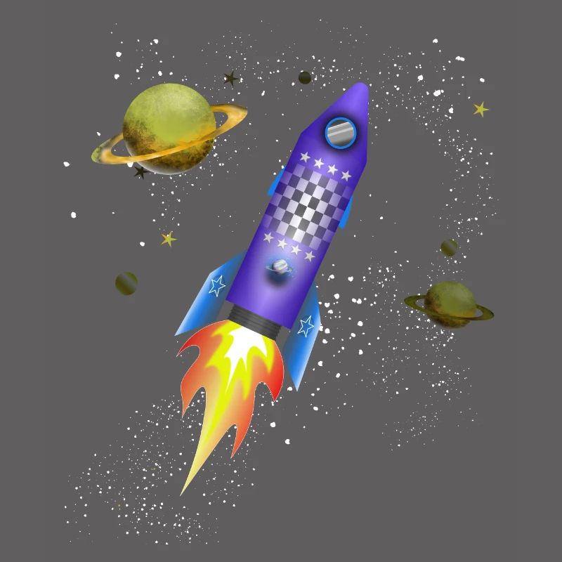 Fusée dans l'espace