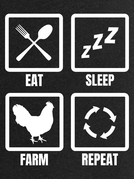 Manger Dormez Ferme Répéter