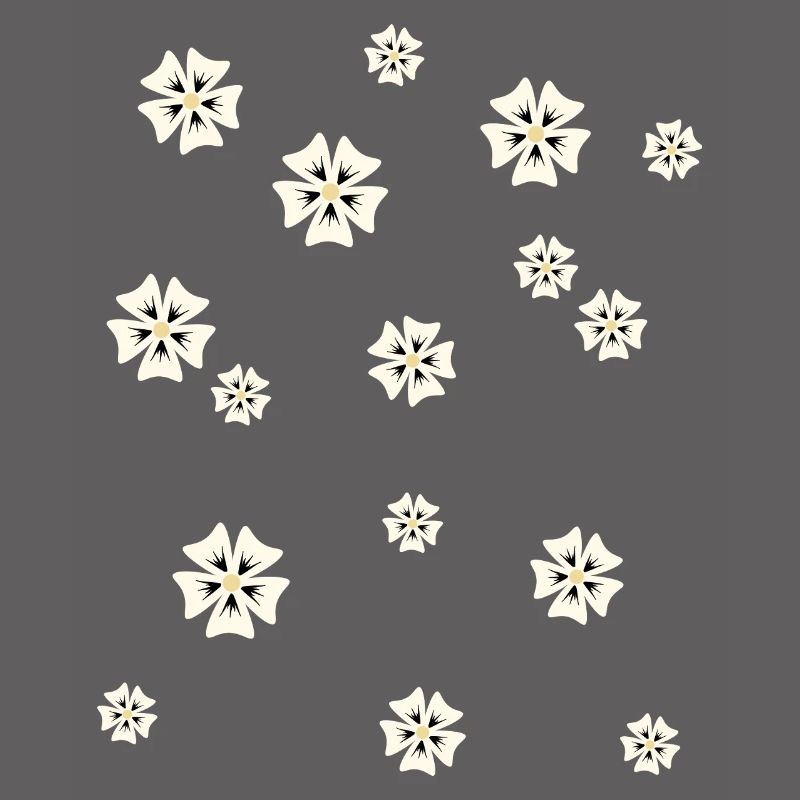 Floral pattern in a simple style