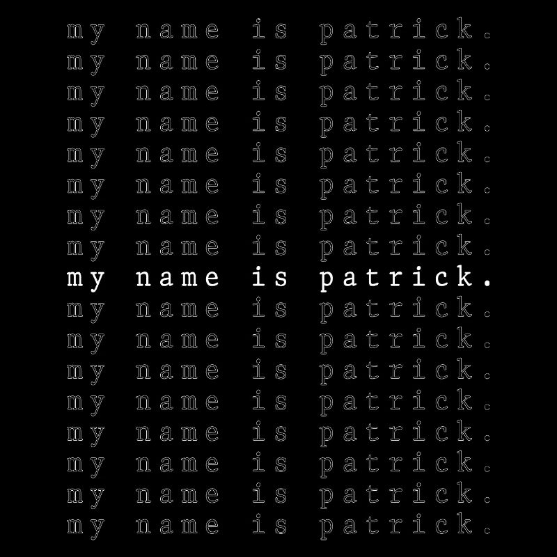Je m’appelle Patrick