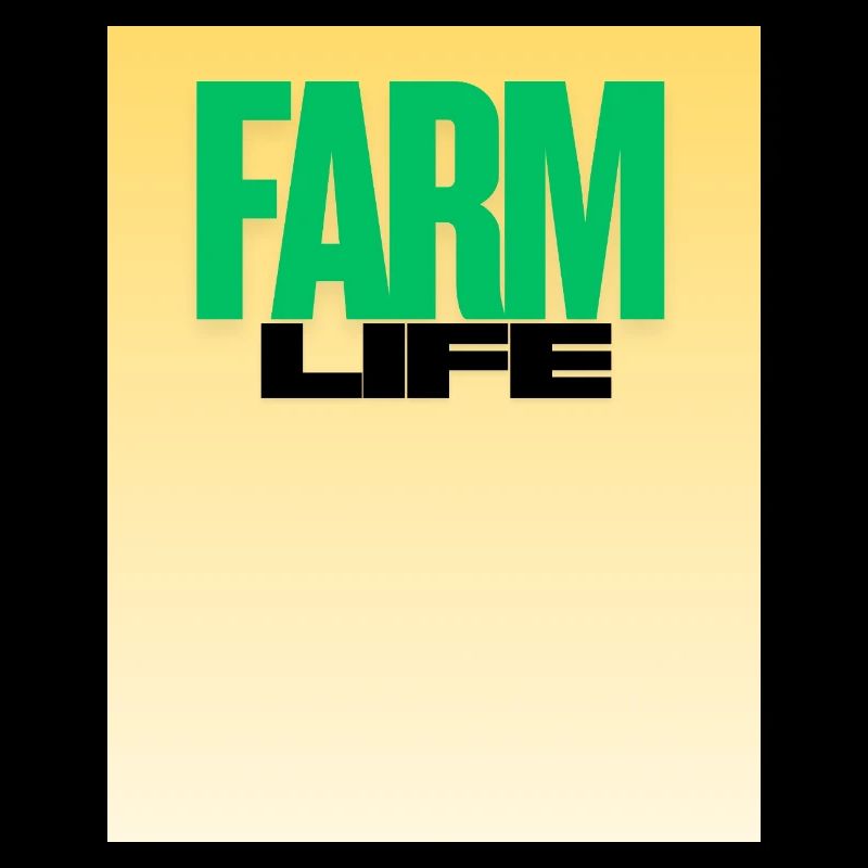 Vie à la ferme Typographie audacieuse