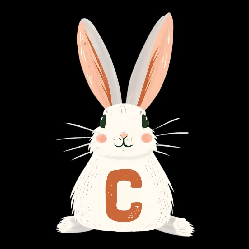 C -Letter - Bunny - Personalizable