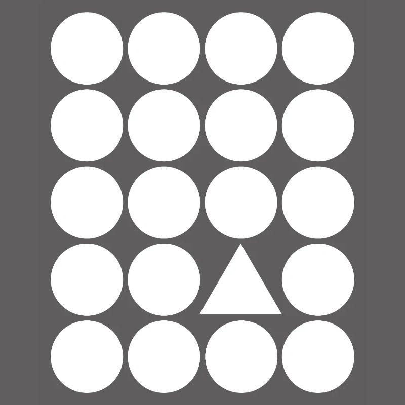 Geometric Grid Triangle Accent