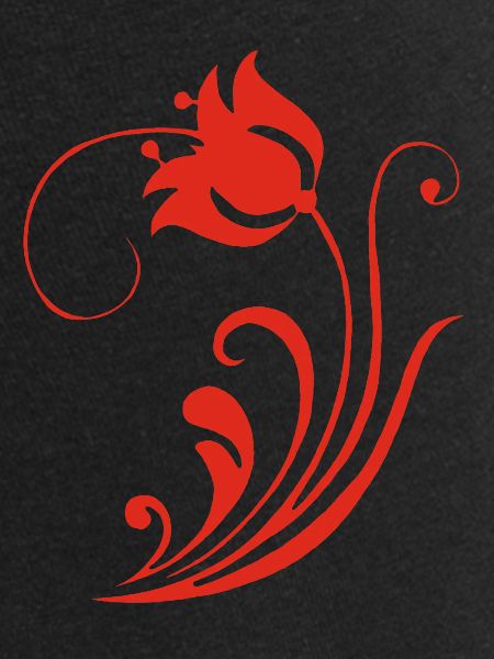 Fleur rouge étrange