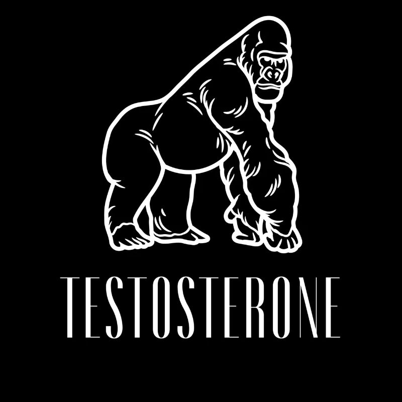 Testosterone Gorilla Alpha Gym Motivation Tee