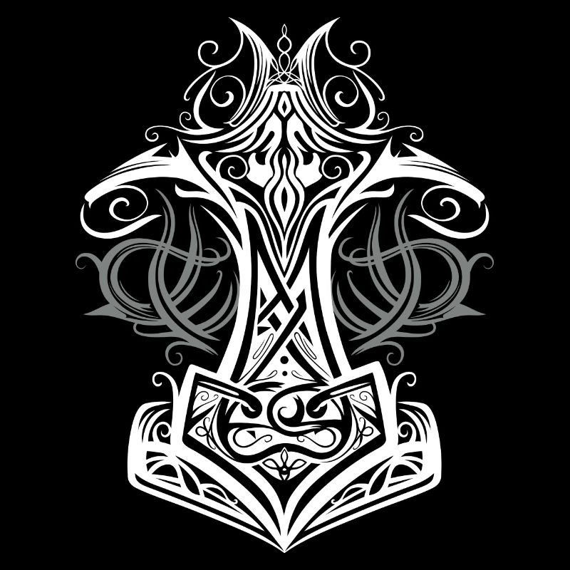 Thor's Hammer Mjolnir Viking Symbol