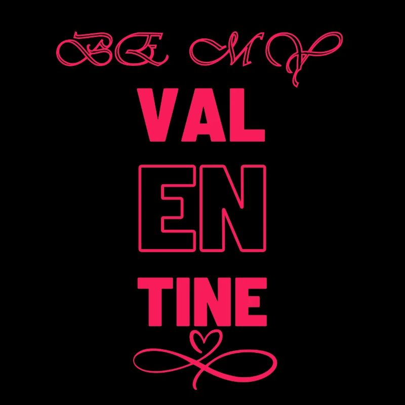 Conception élégante de la typographie de la Saint-Valentin