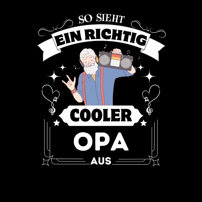 Spruch Shirt,So sieht ein richtig cooler Opa